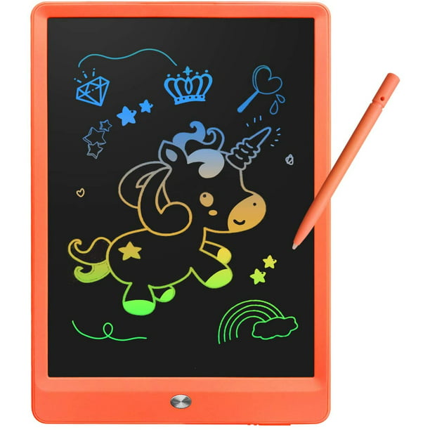 Juguetes para niñas y niños de 3 4 5 6 años, tableta de escritura LCD de 9  pulgadas, tablero de dibujo colorido, regalo de cumpleaños para niñas de 2  a 6 años