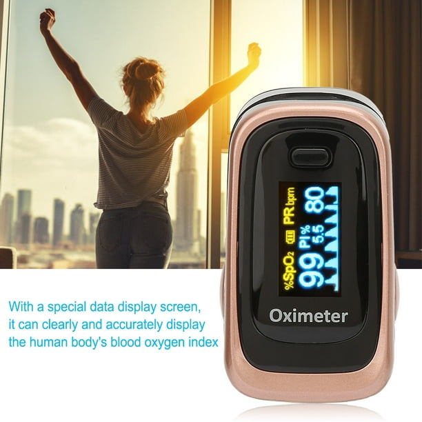 Comprar Monitor de saturación, medidor de frecuencia cardíaca, oxímetro de  pulso Digital para la yema del dedo, pantalla de frecuencia cardíaca médica  SpO2 PR PI
