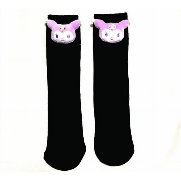 Comprar Calcetines cálidos para mujer, calcetines blancos gruesos de  invierno, bonitos calcetines Kawaii Y2k, calcetines de chicas Preppy de  Anime, calcetines negros de dibujos animados de Lolita Harajuku