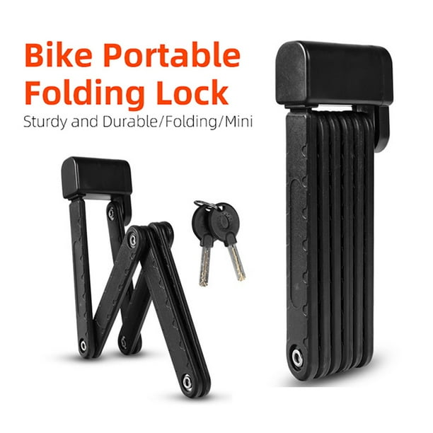 Mini candado de cadena para bicicleta, candado plegable antirrobo para  bicicleta, cadena de ciclismo