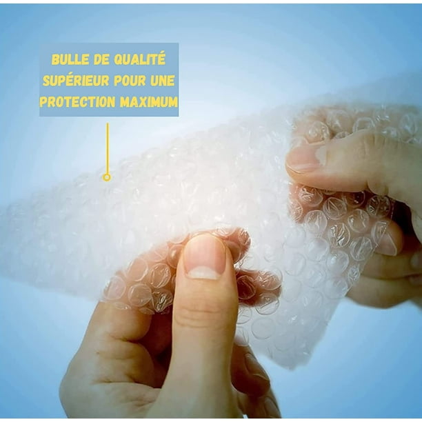 Rollo de papel de plástico de burbujas - 20 metros x 30 cm - FABRICADO EN  FRANCIA - Embalaje ideal para mudanzas o envío de paquetes - Grosor  reforzado con plástico de
