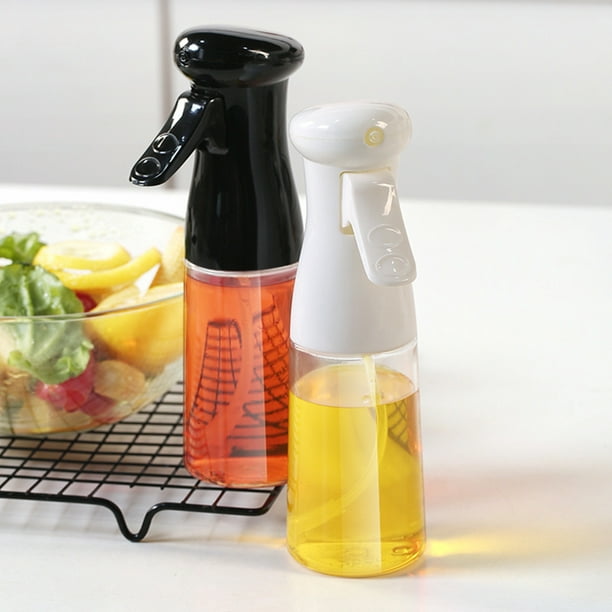 Pulverizador de aceite para cocina, botella vacía de vinagre, dispensador  de aceite para ensalada, 210ML Disponible en color blanco y negro.