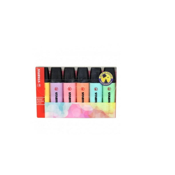 Ripley - STABILO RESALTADOR BOSS PASTEL ESTUCHE X 6 UNIDADES