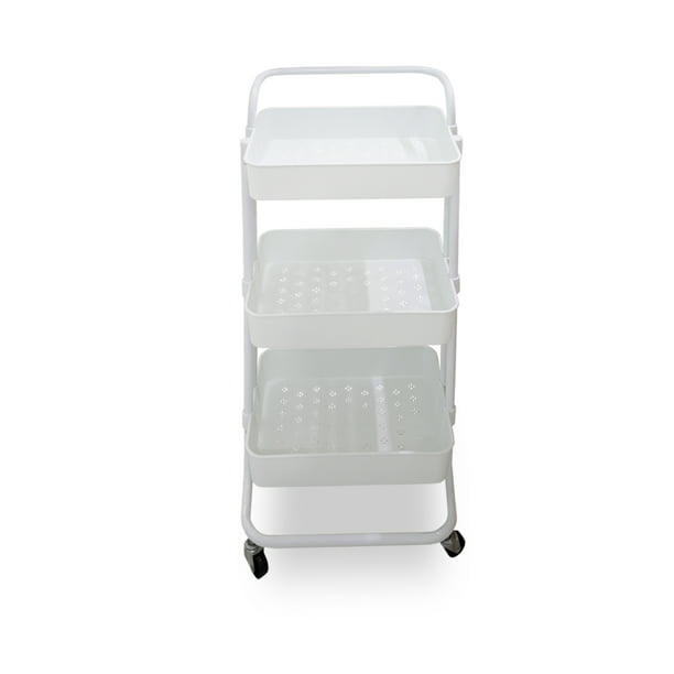 Tapa de plástico para carrito organizador Squared Away™ delgada color  blanco hielo