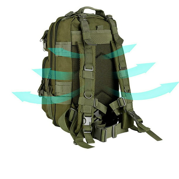 Mochila táctica militar de 50L, mochila para exteriores, mochila de día,  bandolera impermeable Verde Zulema mochilas tácticas militares