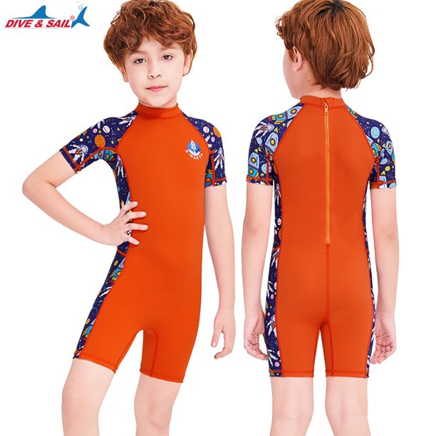  DIVE & SAIL Traje de baño térmico de neopreno para niños de  0.098 pulgadas (0.098 in), traje húmedo para niños y niñas, para buceo de  esnórquel, traje completo y traje de