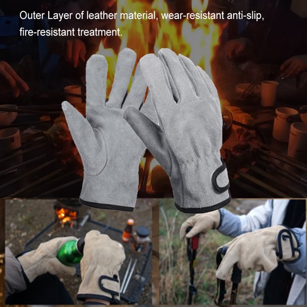 Guantes Cocina Horno Plateado