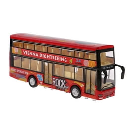 1:32 Modelo Autobús de 2 Pisos Bus Turístico Juguete de Vehículo (Rojo /  Amarillo para Selección) Baoblaze Juguete de coches diecast