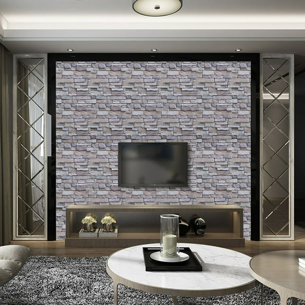  CYN rollo de papel pintado extraíble, papel de pared  autoadhesivo 3D papel pintado retro ladrillo para dormitorio sala de  estar-Q-13_45cm×10m : Todo lo demás