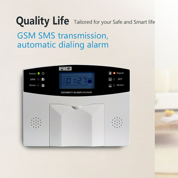 Sistema de alarma WiFi GSM Tuya Smart Home Pantalla LCD Soporte de