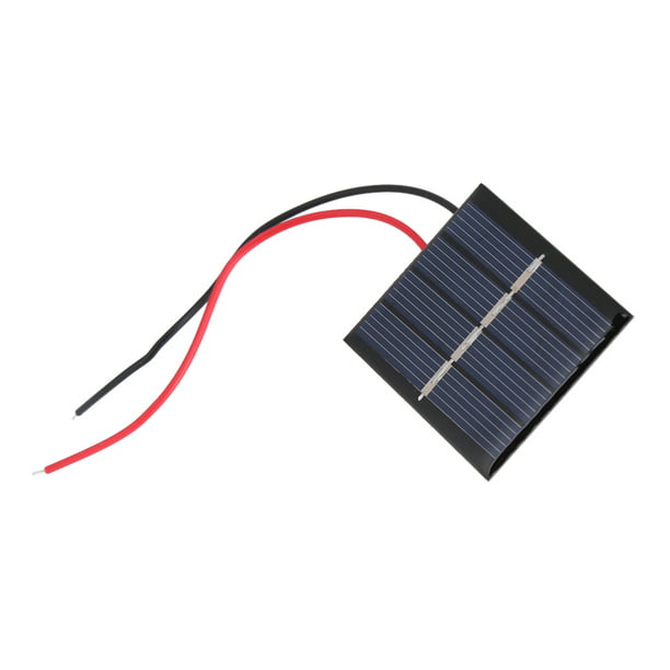 2 piezas 0.36 W 2 V mini paneles solares policristalinos con kit de clip  módulo cargador de batería DIY para luces solares, luces solares, pantallas