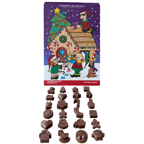 Calendario de adviento Navideño Marc Segos con chocolates