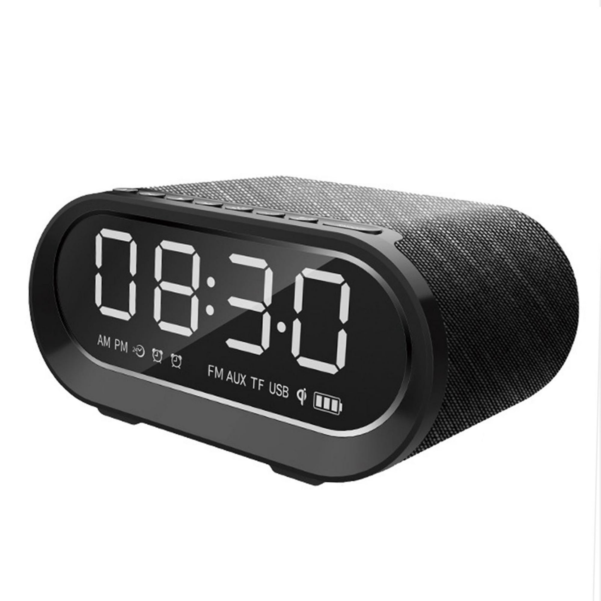 Altavoz Bluetooth RB-M26 Con Reloj Despertador y Radio FM, Altavoz