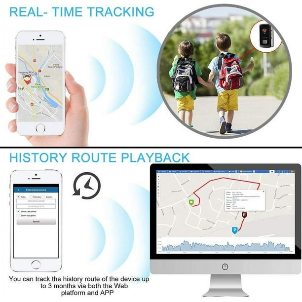  Rastreador GPS de coche para vehículos, localizador en tiempo  real GPS/GSM/GPRS/SMS, seguimiento antirrobo con aplicaciones móviles :  Electrónica