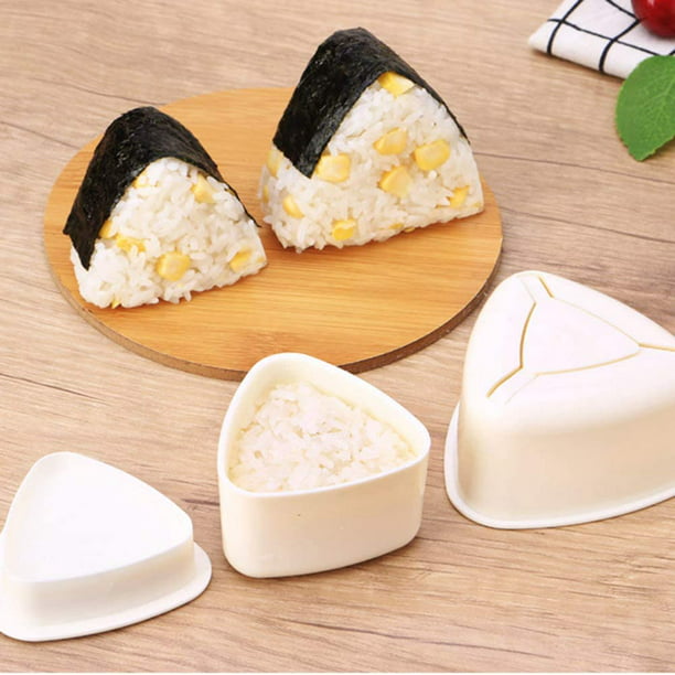  Molde Onigiri, 3 piezas de molde de bolas de arroz, molde  Musubi, kit de fabricación Musubi, moldes de sushi, molde de arroz para  niños, Bento Picnic Sushi DIY : Hogar y