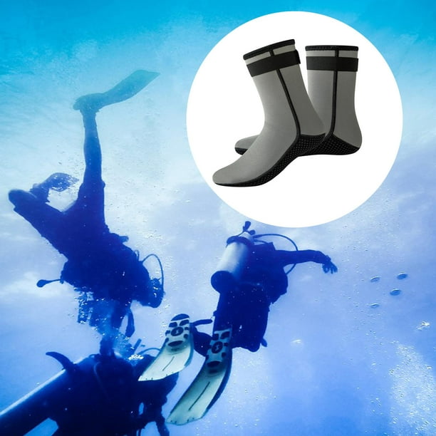 Calcetines de buceo de 3mm, medias térmicas de neopreno para playa, botas  antideslizantes para buceo, Rafting
