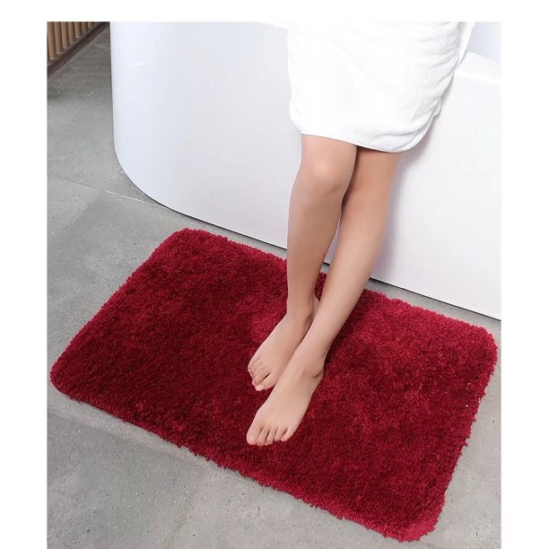 Rojo, 40*60 CM) Alfombra de baño Antideslizante, Alfombra de baño