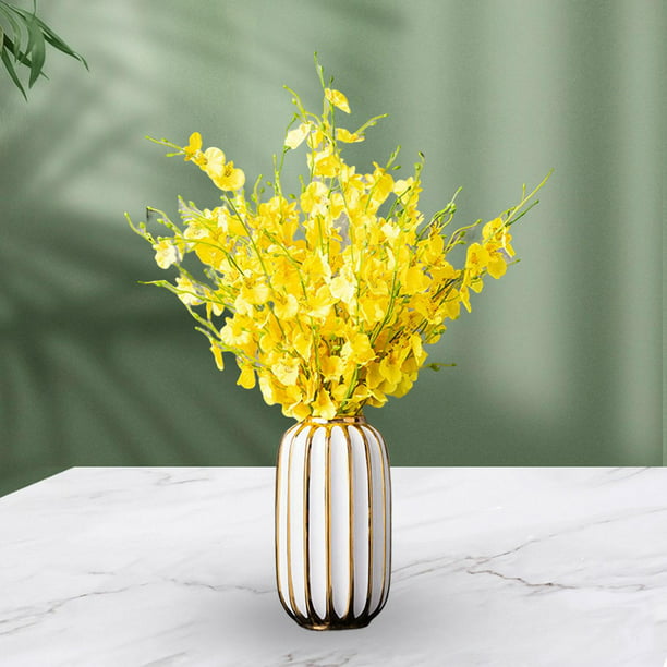 Florero amarillo – Florero de cerámica Rhapsody Studio – Florero decorativo  grande, jarrones grandes para decoración del hogar, florero abstracto