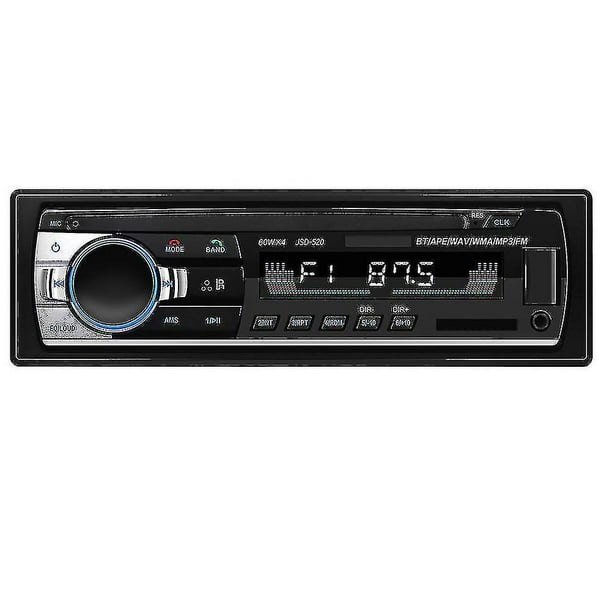Radio De Coche Bluetooth 1 Din Estéreo De Coche Con Usb Y Reproductor De  Mp3 Para Coche Radio Fm 4x60w (hy)
