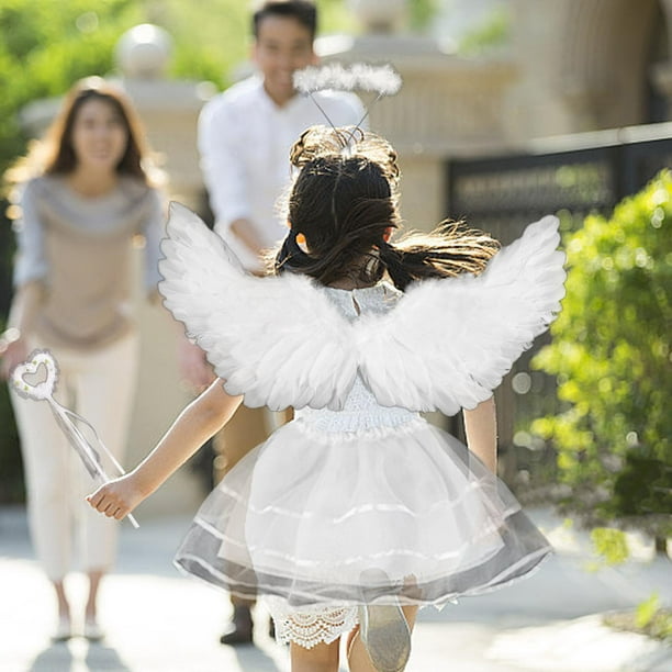 Alas de hadas para mujer, disfraz de mariposa de Halloween para niñas,  disfraz de alas de ángel para cosplay, color blanco (morado)