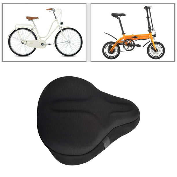 Cojín de asiento de bicicleta estática - Funda de asiento de bicicleta de  gel grande Comodidad adicional, compatible