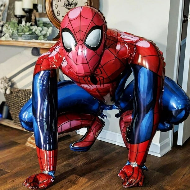 Juego de globos de papel de aluminio de superhéroe Spiderman para  decoración de fiesta de cumpleaños de niños y niñas
