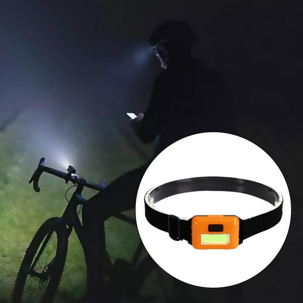 Linterna frontal USB, lámpara frontal LED, lámpara frontal impermeable COB  con 7 modos de luz para ciclismo al aire libre, pesca, , acampada, Sunnimix