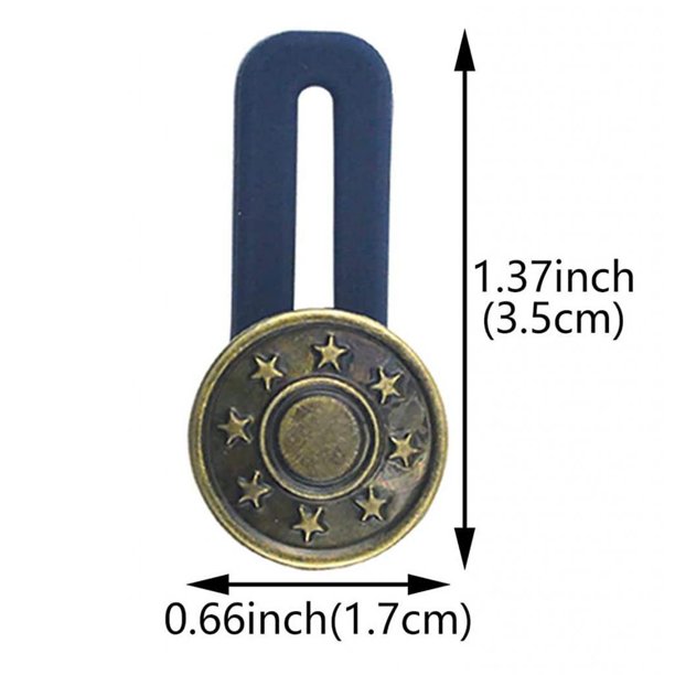 Botones desmontables ajustables para Jeans, botones de Metal sin clavos  para ropa, accesorios de costura Diy, 2 piezas