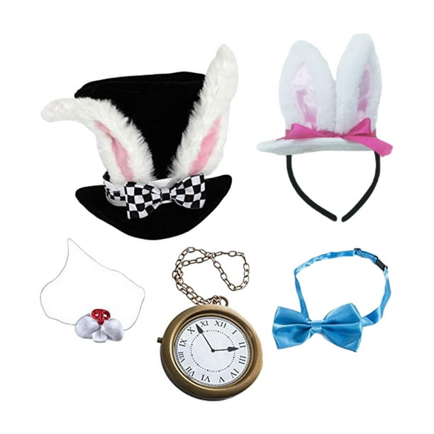 Disfraz de de Pascua, diadema, pajarita, accesorio, reloj, nariz, disfraz  de , Cosplay para mujeres, hombres, fiesta de adultos, Yinane disfraz de  conejo