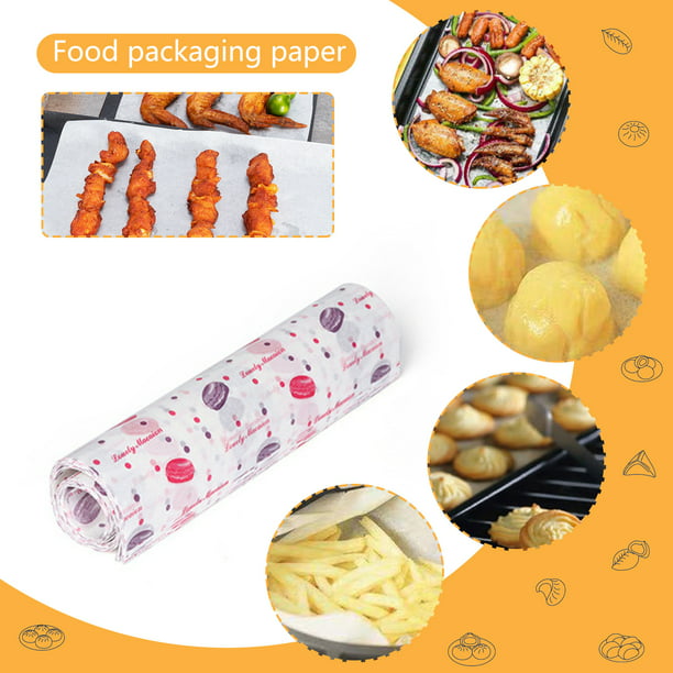Papel De Hornear 50 unidades/caja de papel para envolver alimentos de papel  encerado de impresión antiadherente para barbacoa (A) Hugtrwg Libre de BPA