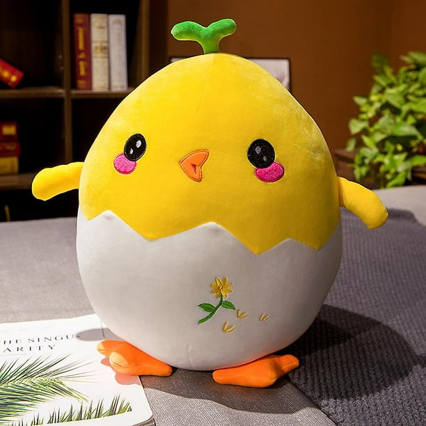 50/70cm linda forma de cáscara de huevo pollo pato de peluche de juguete de peluche  suave de dibujos animados Animal muñeca almohada redonda regalos creativos para  niños niñas