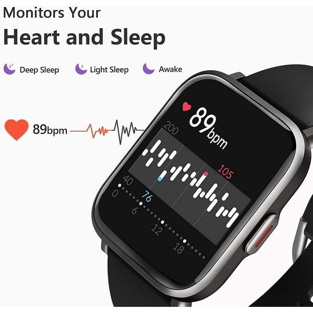 Relojes de pulsera,Reloj inteligente para Android iOS con podómetro de  monitoreo de frecuencia cardíaca Vhermosa CZDZ-HY178-3