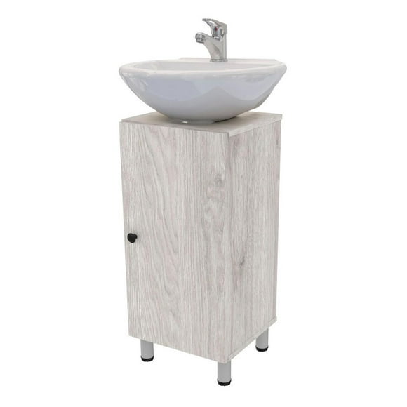 mueble de baño para lavabo dena maderkit ceniza cp maderkit p00297gbcz