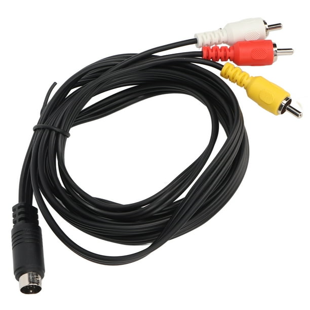 Cable RCA de audio y video con conectores niquelados, d