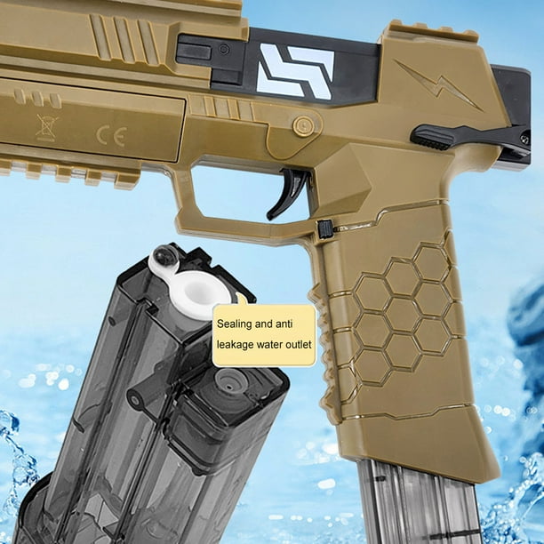 Pistola Glock eléctrica de juguete para adultos y niños, pistola de Gel de  agua, Arma de