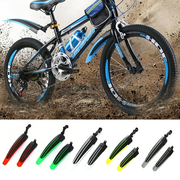 Greeniant 1 par de guardabarros delantero y trasero elegante para bicicleta  MTB, juego de guardabarros de plástico para bicicleta de montaña, Type1 NO1