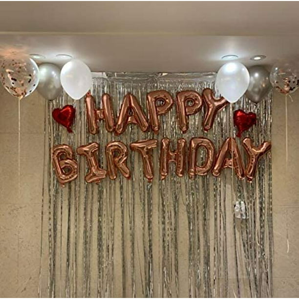  Globos de letras de 16 letras, globos del alfabeto, globos de  papel de aluminio, globos de látex, globos de fiesta de cumpleaños, globos  de fiesta, globos de cumpleaños, propuesta de boda 