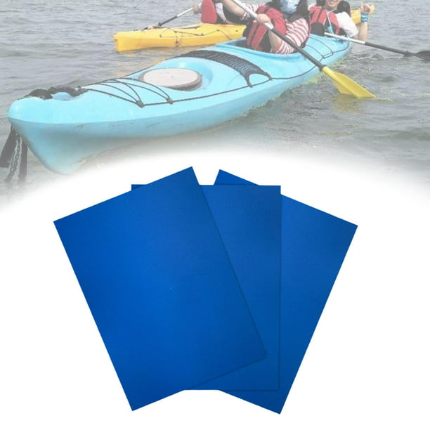 Parches de reparación de PVC resistentes al agua para Kayak, botes  inflables y colchón de Yoga, color Azul by shamjiam