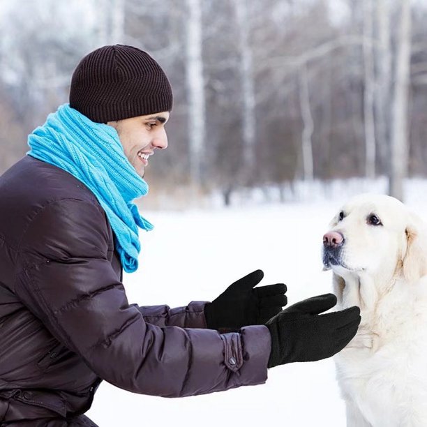 Comprar Guantes de cuero para hombre Pantalla táctil Invierno a prueba de  viento Mantener caliente Guantes masculinos de otoño e invierno Negro