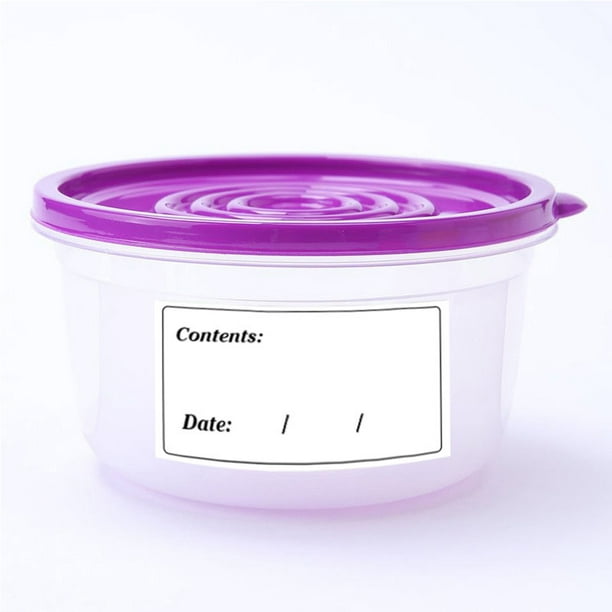 Tafura Etiquetas de alimentos (200 piezas) Etiquetas para congelador para  contenedores de alimentos | Etiquetas adhesivas extraíbles para alimentos