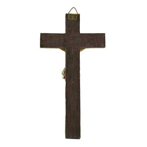 Crucifijo Cruz de pared Iglesia Reliquias Jesús en El Soporte Cruz Pared  Crucifijo Antiguo Hogar Capilla , De bronce Fanmusic Crucifijo Cruz de pared