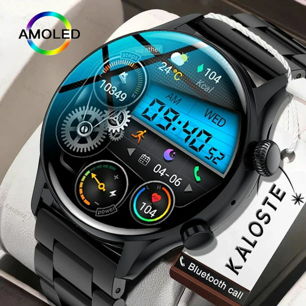 Reloj inteligente 2023 NFC para hombre, pantalla de 390x390, siempre  muestra la hora, llamada Bluetooth, música local, reloj inteligente para  hombre