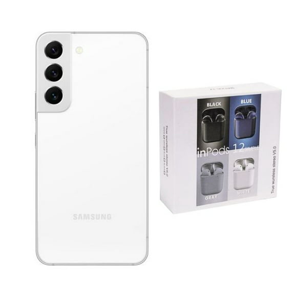 smartphone samsung s22 plus reacondicionado 128gb blanco  audífonos genéricos samsung galaxy sms906u