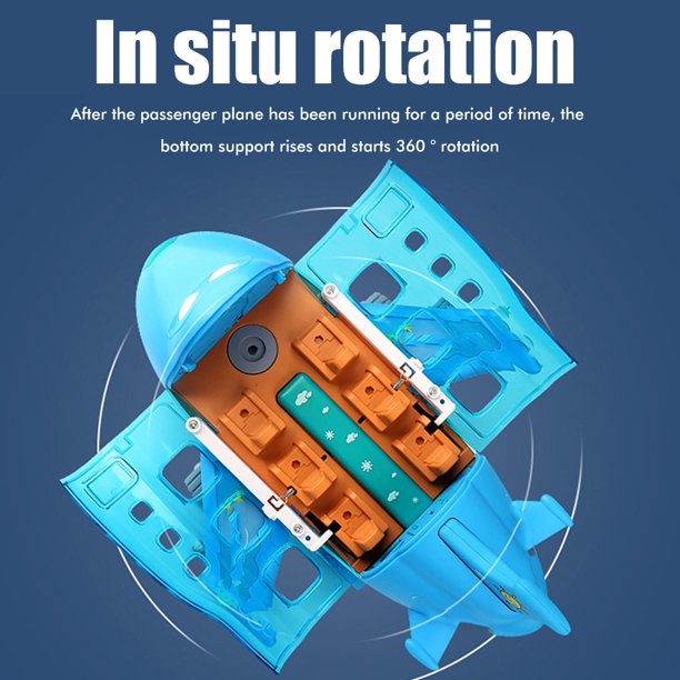 para niños modelo Juguete avión con encendiendo , música , con 360 grados  rotación , DIY Modelo de avión , mini avión Juguete con Luz con música , de  niños capacidad con