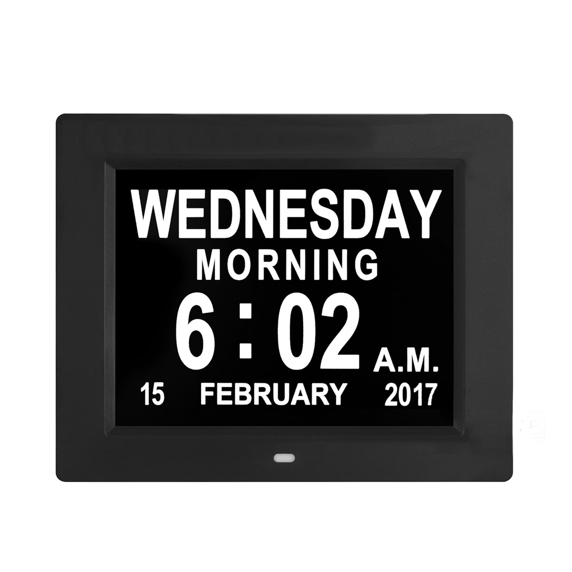 Recordatorio de la medicina 8 pulgadas pérdida de memoria Alzheimer gran  pantalla demencia despertador reloj de día calendario digital reloj
