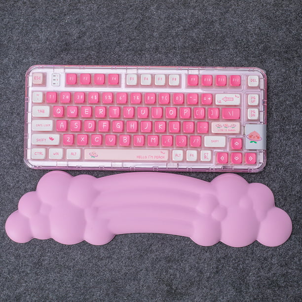 Almohadilla para reposamuñecas con teclado en forma de nube