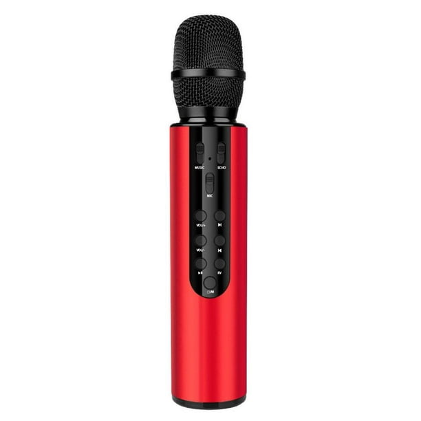 Matsuzay Micrófono de inalámbrico Bluetooth, micrófono portátil para  teléfono móvil, micrófono Bluetooth, micrófono de Karaoke, altavoz  Electrónica Numero 3