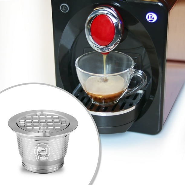 Cápsula recargable para café de acero inoxidable compatible con