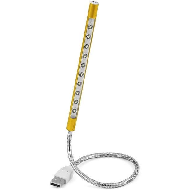 Paquete de 3 lámparas de luz LED mini USB, luz USB para teclado de  computadora portátil, luz de lectura flexible, luz LED alimentada por USB,  luz