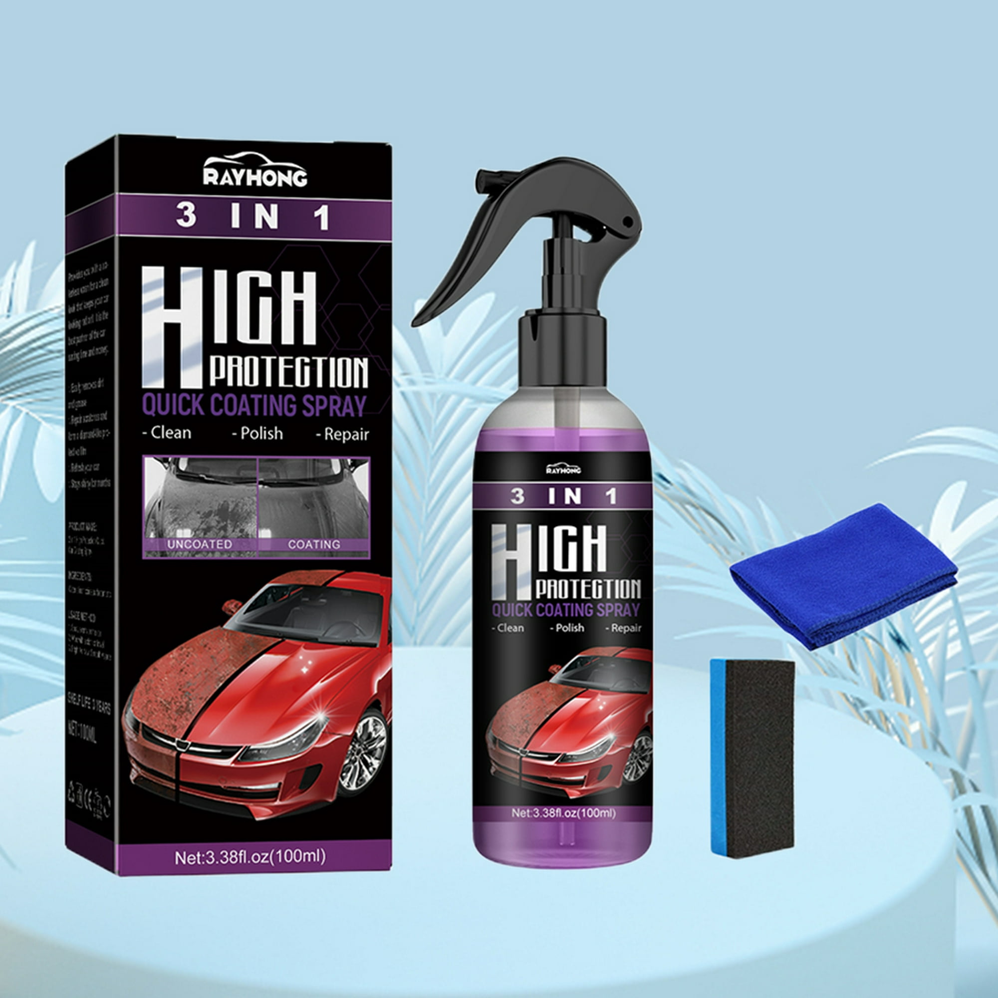 Reparación de arañazos de pintura de coche, aerosol nano para reparación de  arañazos de automóvil, removedor de arañazos para autos profundos (1.7 fl
